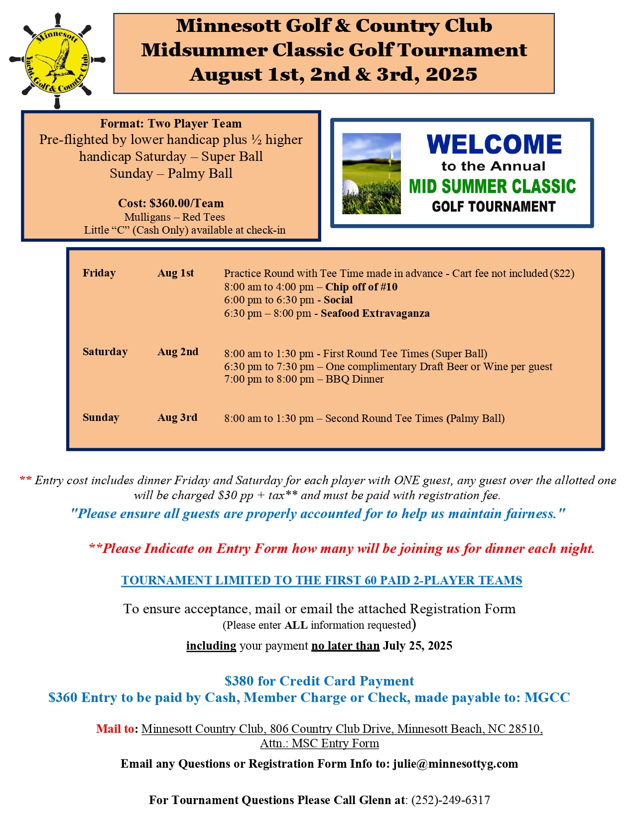 2025 mid summer golf tournament